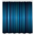thumbnail image 2 of Harbour Stripe Shower Curtain, Vibrant Nvay Blue Background with Thin Vertical Lines Modern Design, Fabric Bathroom Set with Hooks, 69W X 84L Inches Extra Long, Navy Blue Teal, by Ambesonne, 2 of 2