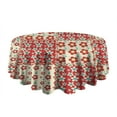 thumbnail image 5 of Pioneer Flower Floral Print Pattern Round Tablecloth 60"x60",Wrinkle Wipeable Table Cloth for Kitchen Dining Room Picnic Patio Party, 5 of 6
