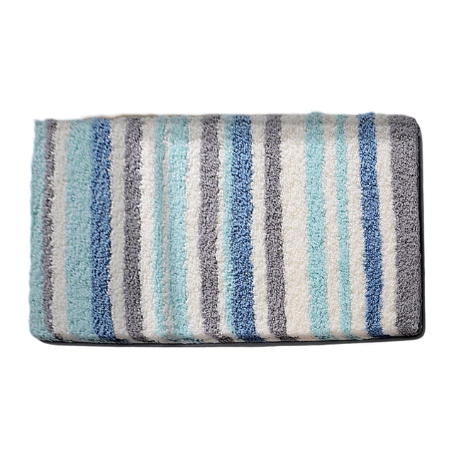 Alfombra de baño de lujo, alfombras de baño de poliéster extra suaves y absorbentes, alfombra de baño peluda de felpa antideslizante, lavable a máquina, alfombrillas de baño para piso de baño, bañera