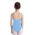 thumbnail image 5 of Hansber Gymnastics Leotards for Girls Sleeveless Camisole Leotard Ballet Dance Practice Ballerina Outfit Light Blue 150, 5 of 6