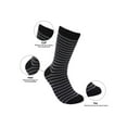 thumbnail image 4 of Mio Marino Mens Dress Socks - Moisture Control - Everyday Crew Socks - 6 Pack, 4 of 6
