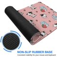 thumbnail image 6 of Long Mouse Pads for Desk,Pink Cow Milk Strawberry Pattern Desk Mats on Top Of Desks, Desk Mouse Pad Extra Large with 3mm Non-Slip Base and Stitched Edge for Gaming,Office,Work,Home 31.5"x11.8", 6 of 6