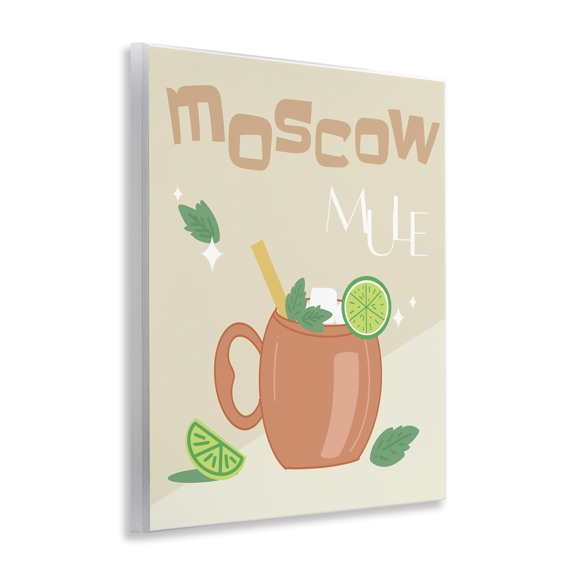 Stupell Industries Moscow Mule Typography Food & Beverage Painting Unframed Art Print Wall Art, 11 x 14