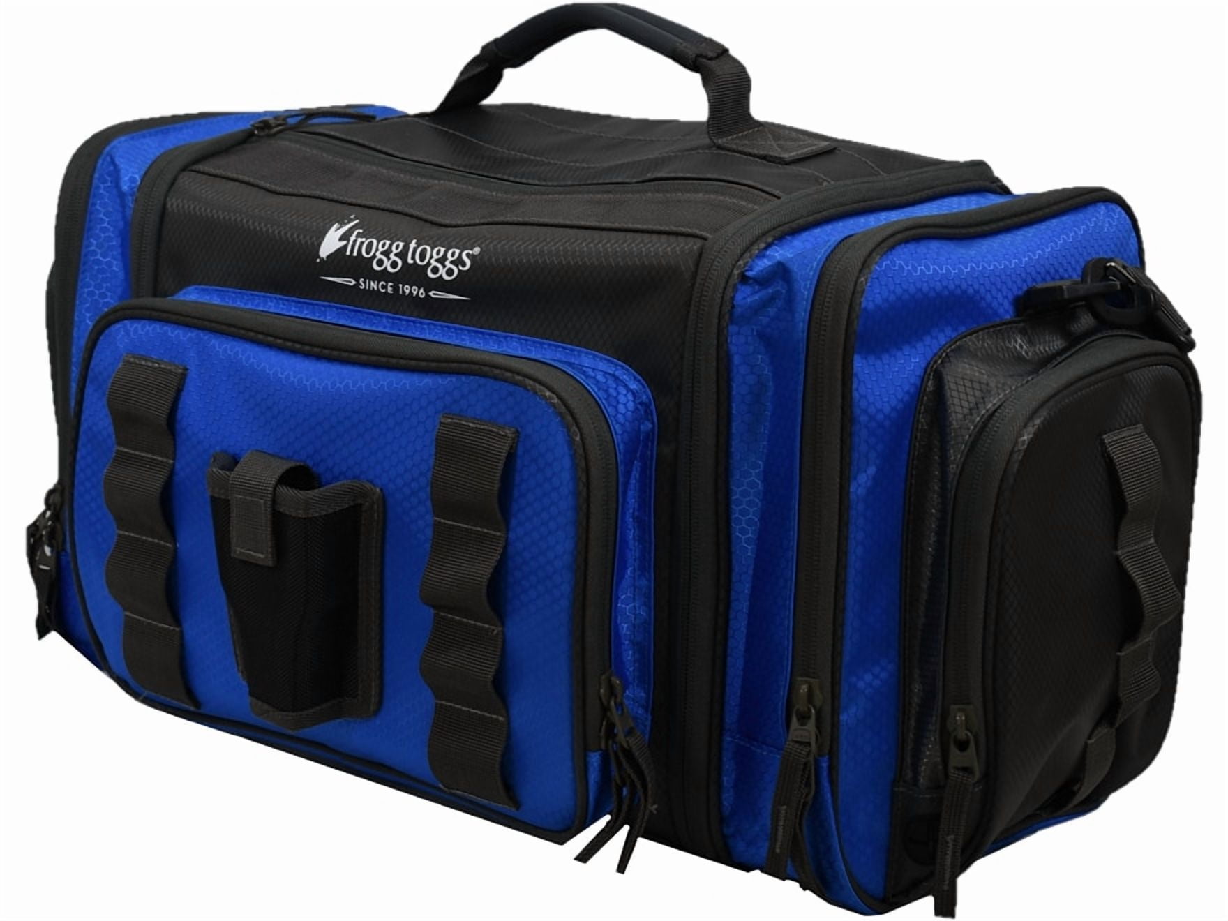 Frogg Toggs Pro Series Fishing Tackle Bag for 3700 Size Tackle Trays with Dual Access Storage, Blue