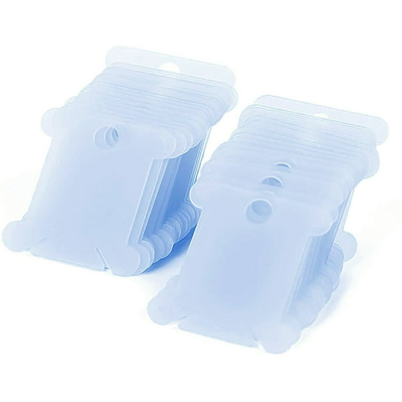 50PCS Embroidery Spool Organizer - Plastic Thread Winding Boards for Cross , Color-Coded Floss Storage for Sewing & Crafting