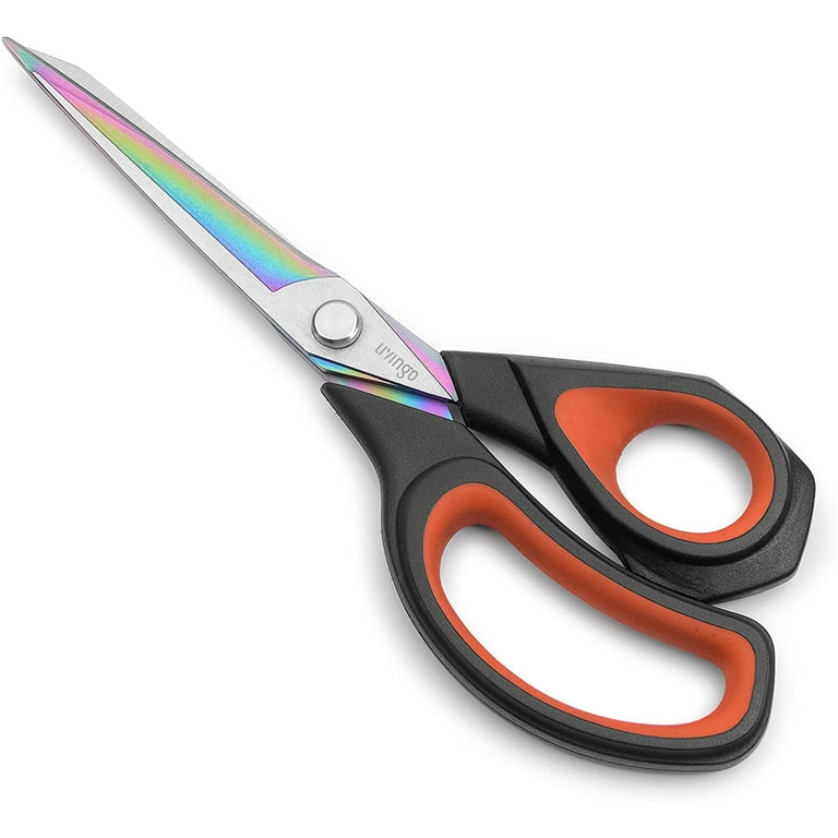 Multipurpose home kitchen tailoring office Scissors for fabric cutting with  safety cover – (Multicolor: Pack Of 2)