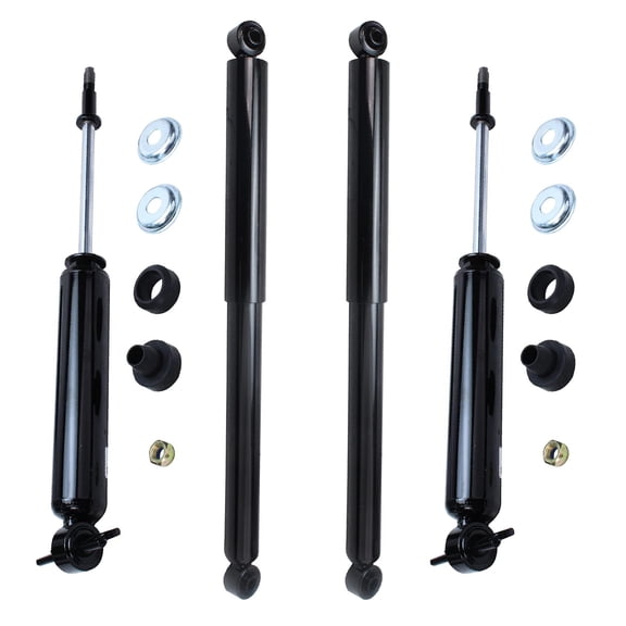 Detroit Axle - 4 Shock Absorbers for RWD 2003-2012 Ram 2500 3500 2004 2005 2006 2007 2008 2009 2010 2011 Shock Absorber Assembly Front and Rear Replacement
