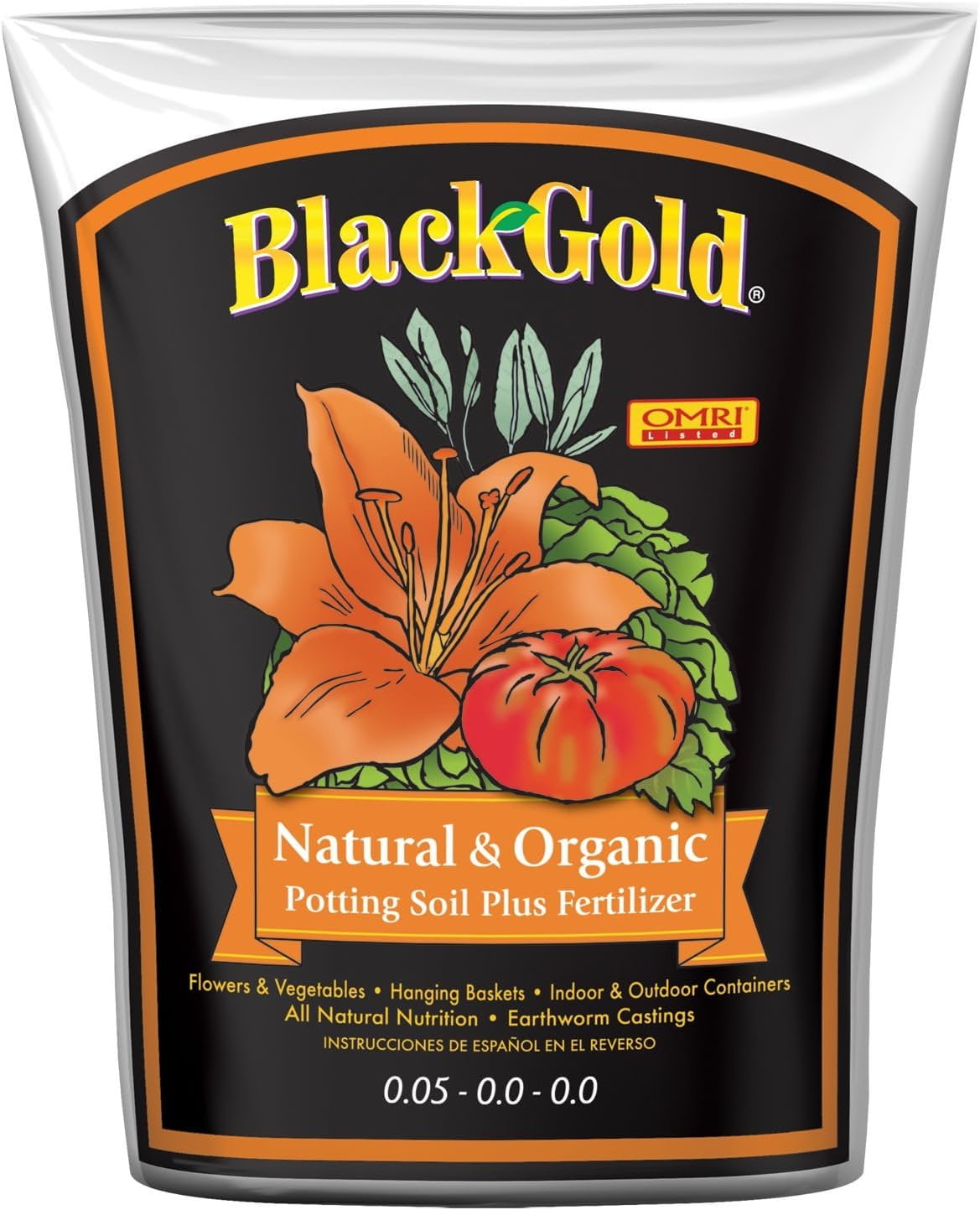 Black Gold 1302040 4Quart All Organic Potting Soil