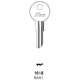 thumbnail image 4 of Kaba BAU1 1 x 0.08 in. Ilco Nickel Plated Brass Bauer Locks Key Blank- Pack Of 10, 4 of 4
