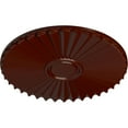 thumbnail image 3 of Ekena Millwork 19 3/4"OD x 1 3/8"P Shakuras Ceiling Medallion (For Canopies up to 5"), Hand-Painted Brushed Mahogany, 3 of 5