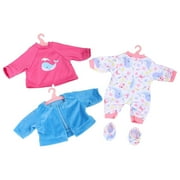 Dream Collection: My Lil Wardrobe - 14” Baby Doll - Pink-Purple-Blue-Floral - Soft Body, Extra Whale Theme Outfits, Building Blocks, Bear Toy, Kids 2+