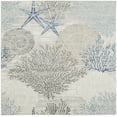 thumbnail image 4 of Nourison Pompeii Modern Ivory Grey Blue 5'3" x Square Area Rug  (5 Square), 4 of 8