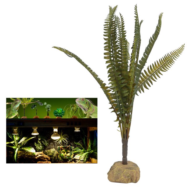 Garosa Artificial Fake Boston Fern,Artificial Fake Boston Fern Simulation Landscaping Plants For Aquarium Reptile Box Decoration,Artificial Boston Fern