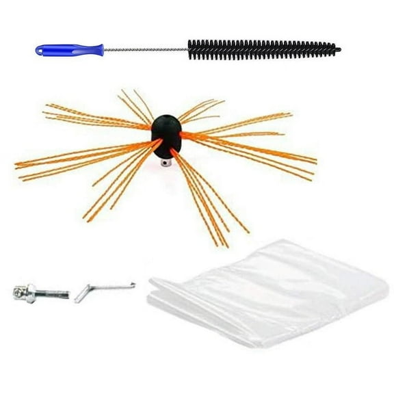 Chimney Sweep Brush Flexible Cleaning Brush Kit for Fireplace Flue Cleaning