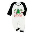 thumbnail image 4 of Christmas Family Pajamas Matching Set Christmas Tree Print Long Sleeve Tops and Plaid Pants Loungewear Soft Sleepwear, 4 of 10