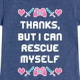 thumbnail image 3 of Instant Message - Rescue Myself - Toddler & Youth Girls Short Sleeve Graphic T-Shirt, 3 of 6