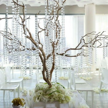 GOOHOCHY Acrylic Beads for Hanging Curtains Decor Smooth and Sparkling 14mm Beads 10M