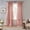 Blush, variant on Elrene Home Fashions Korena Tie-Top Crushed Velvet Window Curtain, Taupe, 52" x 84"