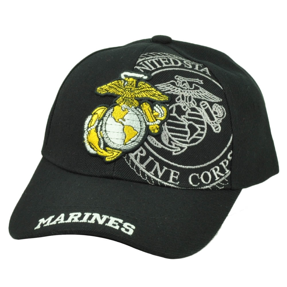 United States US Marines Corps USMC Few Proud Military Black Hat Cap