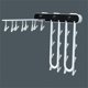 thumbnail image 5 of Rack plegable multifuncional para ropa y almacenamiento de armario ahorrador de espacio (Color: Negro, Tamaño: Blanco como se muestra en la imagen), 5 of 6