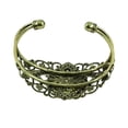 thumbnail image 4 of Antigua de 2 Piezas Compatible con Cabujón de 16/20/25 Mm para Joyas - Bronce Fernando brazaletes en blanco con almohadillas, 4 of 8