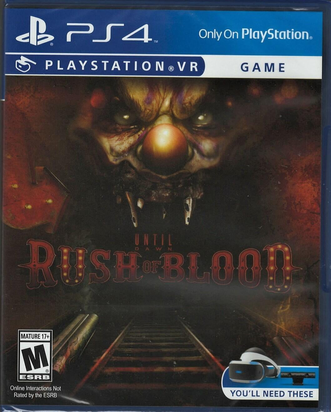 Until Dawn Rush of Blood (PlayStation VR) PS4 (Brand New Factory Sealed US Vers