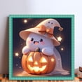 thumbnail image 2 of Hilo Algodón Bordado Punto Cruz Fantasma Halloween Con 11CT 40x40cm, 2 of 9
