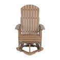 thumbnail image 7 of Mosbrisa HIPS Swivel Patio Glider, Poly Lumber All-Weather Resistant Outdoor Chair, Brown, 7 of 7