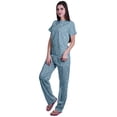 thumbnail image 2 of Moomaya Womens Printed Tee and Pajama Set PJs,Short Sleeve Sleepwear Nightwear Loungewear S-XXL, 2 of 7