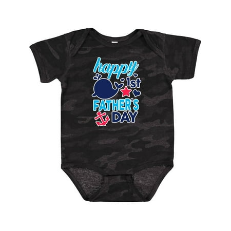 

Inktastic Nautical Themed Happy 1st Father s Day Gift Baby Boy or Baby Girl Bodysuit
