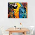 thumbnail image 2 of Orinice Parrot Branch Colorful Fine Art Aesthetic Poster & Print Wall Painting for Classroom Kitchen Office Farmhouse Bathroom Room Decor Pictures Wall Art Painting Canvas Wall Art Canvas, 2 of 6