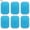 6pcs, variant on Walbest Gel Pads, 6/12/20/30Pcs Muscle Stimulator Pads Replacement for Ultimate Muscle EMS Toner Abdominal Belt Belly Thigh Flab Arm Leg Waist Workout Trainer Machine