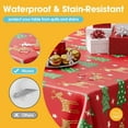 thumbnail image 3 of chalian - Christmas Red Plastic Table Cloth - 4 Pack 54" × 108" Rectangle Disposable Tablecloths for 6FT Tables, Waterproof Table Cover for Party, Holiday & Gathering Use, 3 of 14
