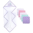 thumbnail image 4 of Juego de toallas y toallitas con capucha para bebés Mommy's Mermaid 6-12 M, 4 of 7