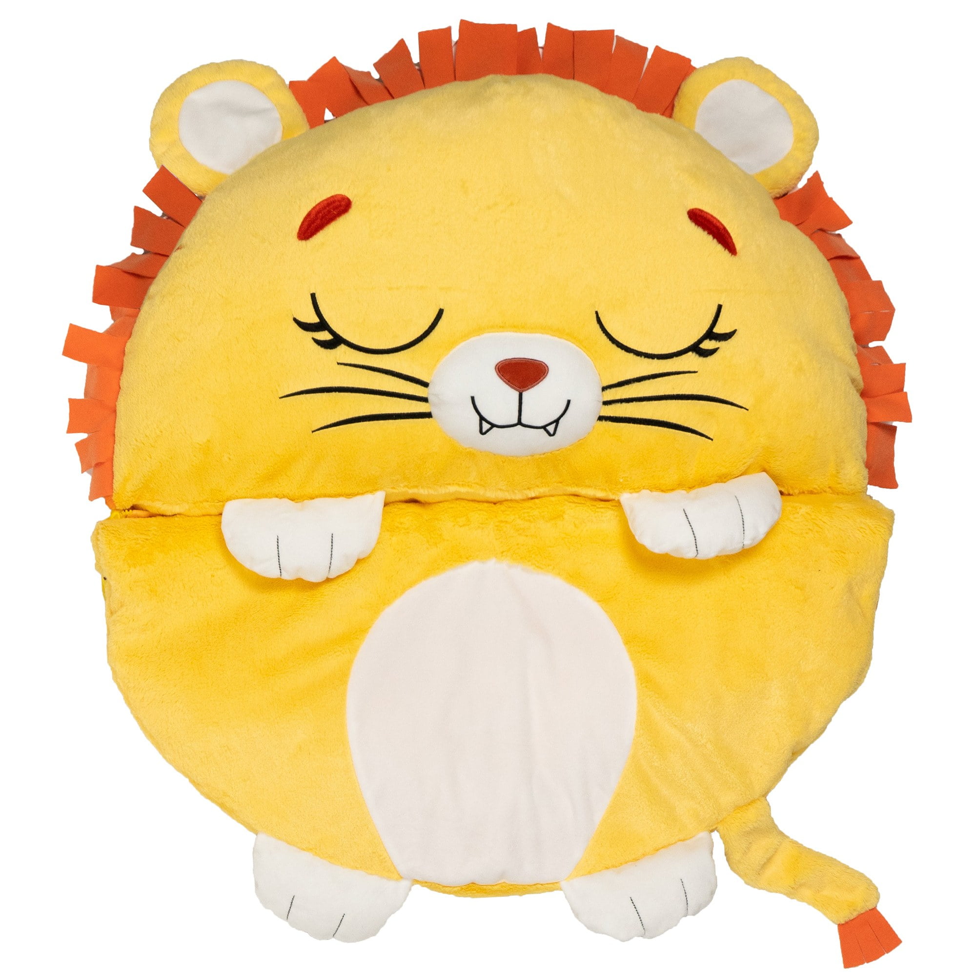 Happy Nappers: Pillow & Sleepy Sack: Medium - Lion Lex - 54 x 20", 2-In-1: Plush Animal Opens Into Sleeping Bag, Soft Play & Nap Character, Kids 3+