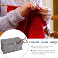 thumbnail image 2 of Bolsa de almacenamiento de hilo de gran capacidad, bolso de mano, bolsa de almacenamiento portátil para agujas de crochet, agujas de crochet para bolas de lana, herramientas de tejido sin te, 2 of 5