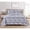 Silver Floral, variant on Dan River Reversible Printed Quilt Set (3 Piece)