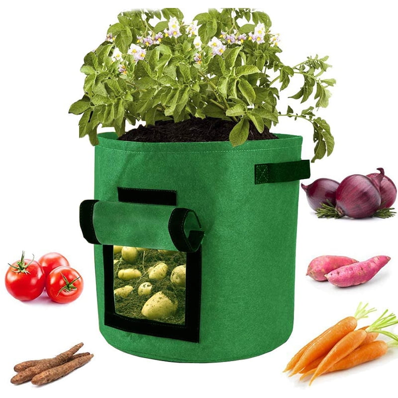 1/2 Pack Planting Grow Bags Vegetable Potato Planter Grow Bags Breathable Large Garden Plant