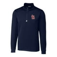 thumbnail image 2 of Men's Cutter & Buck  Navy St. Louis Cardinals Traverse Stretch Quarter-Zip Pullover Top, 2 of 3