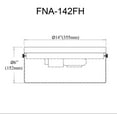 thumbnail image 2 of Fiona 2 Light Flush Mount - Aged Brass - Clear Glass, 2 of 2