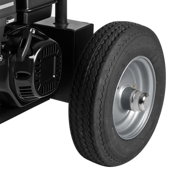 1" Bearing Log Splitter Wheel and Tire 4.80" Wide 8.0" Diameter - Silver