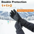 thumbnail image 4 of LAMDAWE Heated Gloves for Men Women,Rechargeable Heated Gloves for Winter Outdoor Working Sports Biking Fishing Hiking Snowboarding,Touchscreen Compatible,Long-Lasting Warmth, 4 of 7