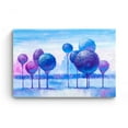 thumbnail image 3 of Startonight Canvas Wall Art Abstract - The Blue Trees from my Imagination Painting - Artwork Print for Bedroom 24" x 36"&nbsp;, 3 of 6