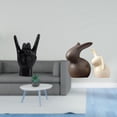 thumbnail image 2 of Estatua del gesto de la roca,Estatuas y figuras de dedos con gestos de música rock,Estatua de cerámica,Juego de estatuas de cerámica para decoración de mesa de oficina en casa,Figuras para, 2 of 8