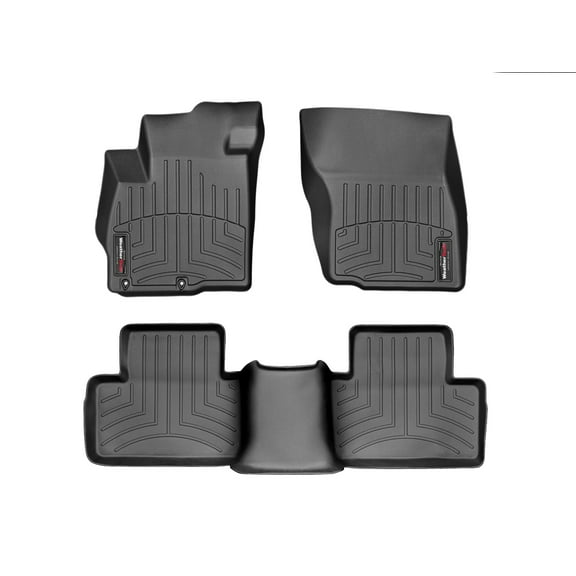WeatherTech Custom Fit FloorLiners compatible with 2011-2024 Mitsubishi Outlander Sport - 1st & 2nd Row, Black