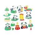 thumbnail image 4 of 15 piezas de joyas en forma de panda de panda fabricando festival de botes de dragón aleación de zinc encantamientos para regalos de cumpleaños regalo, 4 of 8
