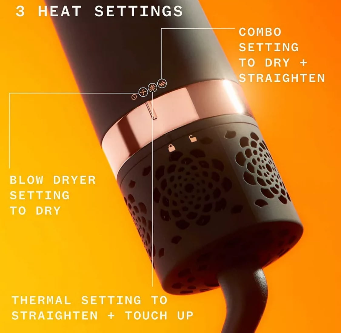 Amika Double Agent 2-in-1 Straightening Blow Dryer Brush