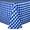 Royal & White, variant on Ultimate Textile (3 Pack) 60 x 84-Inch Oval Polyester Gingham Checkered Tablecloth - for Picnic, Outdoor or Indoor Party use, Royal and White