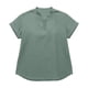 thumbnail image 4 of Xuyuer Ladies' Fashionable Casual Solid Color Short Sleeved V-Neck Linen Top - Breathable Summer Blouse for Beach Vacations, Weekend Outings and Relaxed Everyday Outfits, 4 of 5