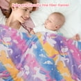 thumbnail image 3 of Jekeno Glow in The Dark Blanket Unicorn Blanket Gifts for Girls Kids, Throws Blanket Unicorns Decor for Bedroom Bed Couch Cozy Birthday Christmas Toys for Girls Boys Toddler 50" x 60", 3 of 6
